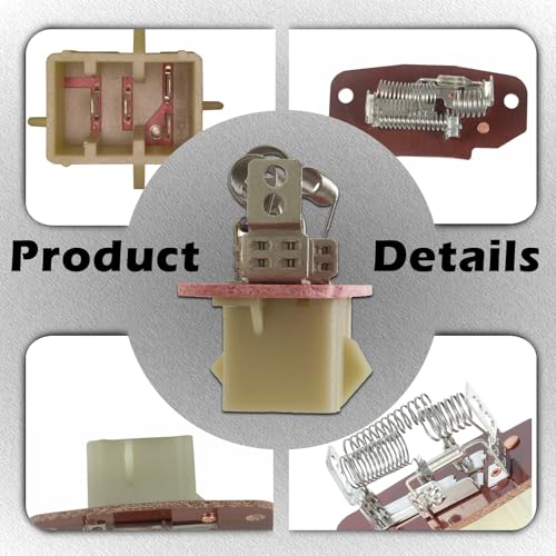 Image of HVAC Blower Motor Resistor Compatible with Ford F-250 F-350 F-450 F-550 F250 F350 F450 F550 Super Duty E-150 E150 E-250 E250 E-350 E350 E-450 E450 E-550 E550 Econoline Club Wagon Replace 4C2Z19A706AA