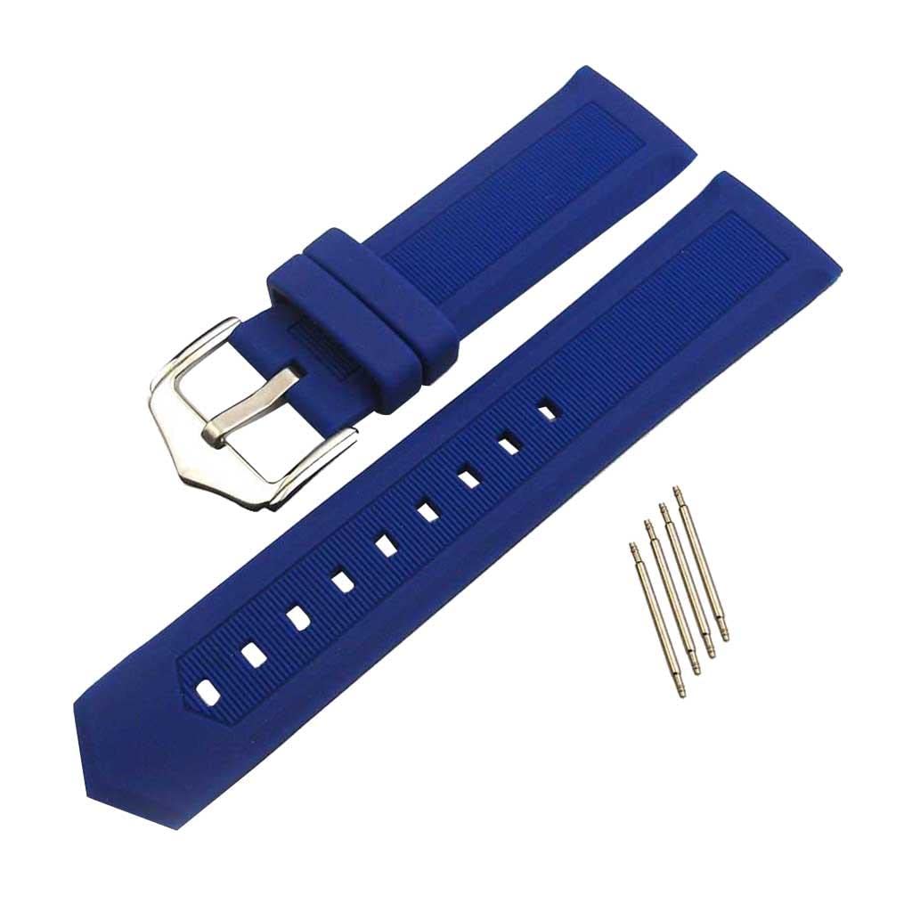MYADDICTION Blue Waterproof Silicone Sports Watchband Strap Deployment Watch Band 16mm Jewelry & Watches | Watches, Parts & Accessories | Wristwatch Bands (B0CH8BY83Q) Amazon Price History, Amazon Price Tracker