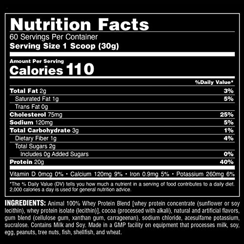 Animal 100% Whey Protein Powder – Whey Blend For Pre Workout Or Post Workout thumb #2