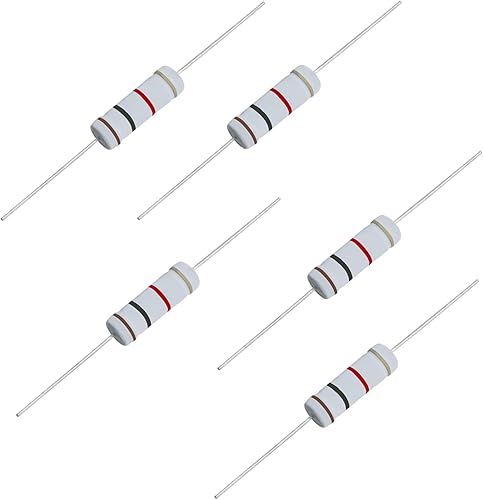 Aopin Resistencia de película de óxido metálico de 1K Ohm, ± 5% de tolerancia de alta precisión de 5 vatios para circuito electrónico, resistencia