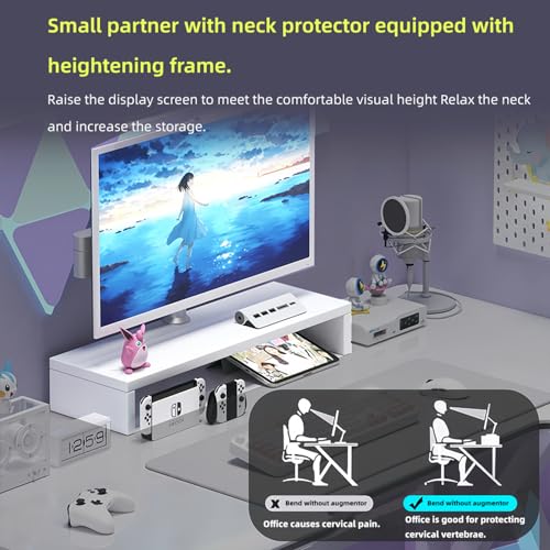 مكتب كمبيوتر مكتبي من ديسينو، مكتب كمبيوتر ابيض نوع K، طاولة العاب بسيطة للمنزل وغرفة النوم، طاولة دراسة للكتابة للطلاب (ابيض، 120 × 60 سم)