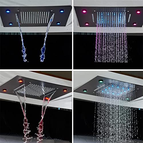Black-LED-Digital-Display-Shower-Faucet-Set-Rain-Waterfall-Bathtub-Shower-System-Remote-Control-LED-Colors-Ceiling-Mounted-Tap-Color-A-B