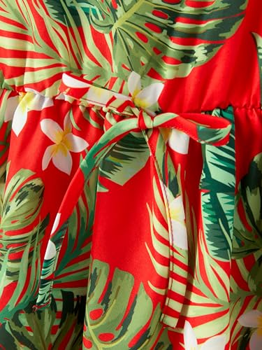 Image of PATPAT Girls Summer Dress Hawaiian Floral Beach Tropical Sundress 2-7 Years
