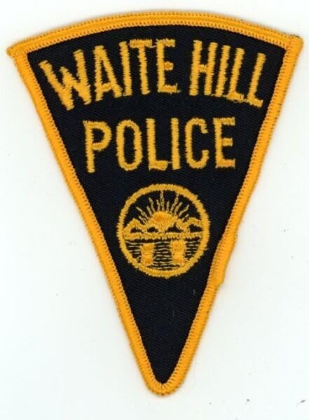 Ohio Oh Waite Hill Police Nice Shoulder Patch Sheriff Old Backing