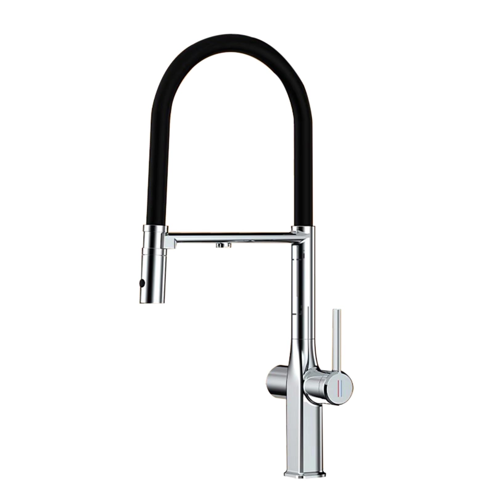 ZQFHSX Kitchen Mixer Tap, Flexible Rotating, Single Hole, Brass Construction, BrushedFinish, Purified Water Features