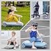 12v Kids Ride on Car, Electric Wiggle Car, Car to Drive with Variable Speed, Portable Go Kart for Kids 3 and Up Lighting, Storage Space, Sleek Gray and White