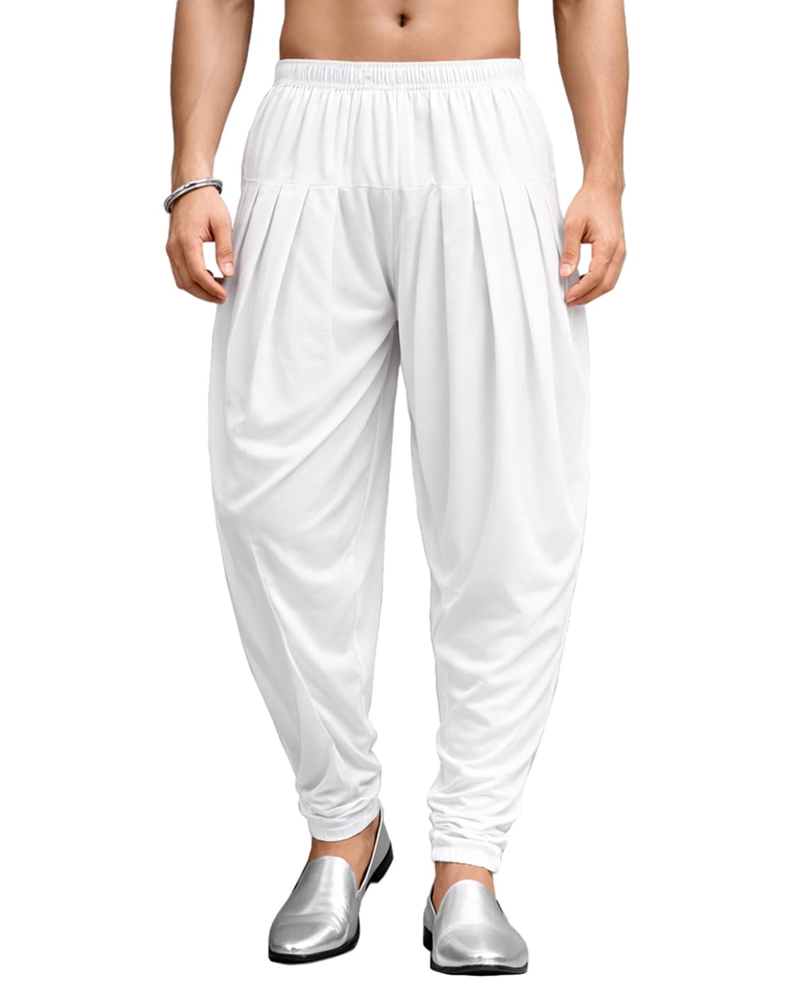 buy that trendz Patiala Pant for Men Viscose Blend Relaxed Fit Solid Pyjamas Dhoti | Festival Salwar Ethnic Bottom Wear for Men-picture-53