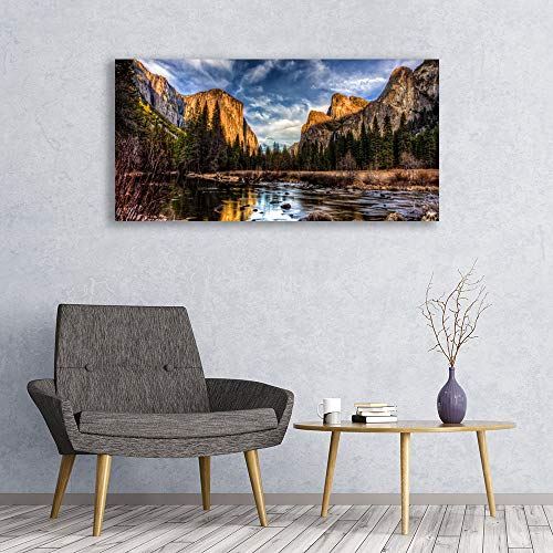 Toile imprimée 120x60cm aux détails nets paysage nature - 4