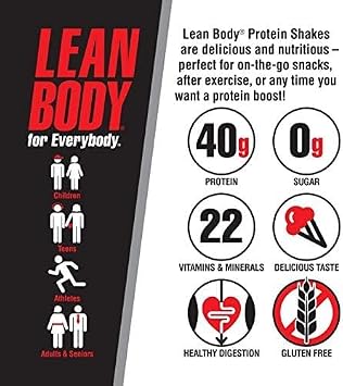 LABRADA Lean Body Ready-to-Drink Bottle, Salted Caramel, 12 Count
