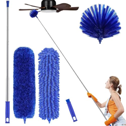 Image of Multi Purpose Microfiber Duster for Home and Car Use (Blue)