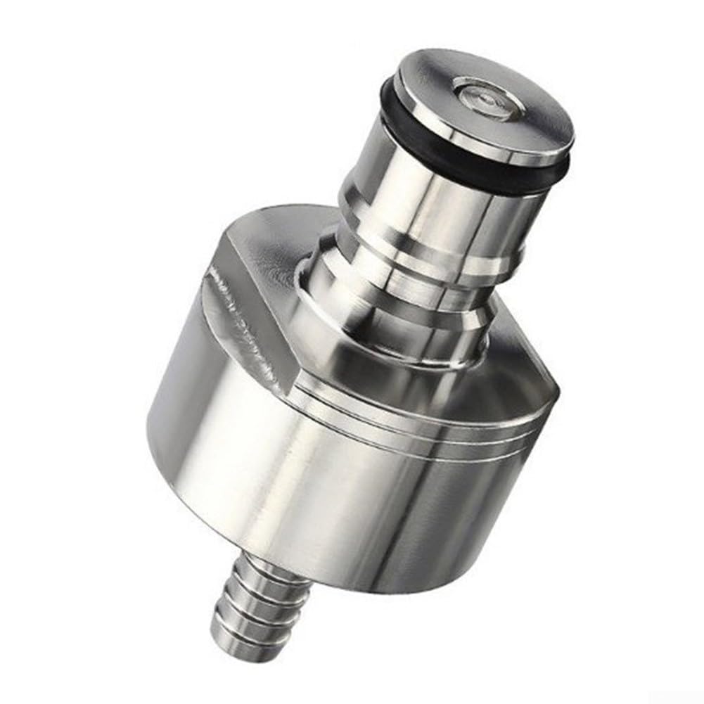 Gdfnmogo Tapa de carbonatación, tapa hecha de acero inoxidable, tipo de bloqueo de bola de púas de llenado de botellas de contrapresión, para sistemas de carbonatación de cerveza y cerveza caseros (A)