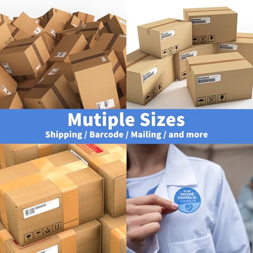 Image of 1 inch x2-5 /8 Shipping Address Labels, Blank Mailing Labels, 30-UP White Self-Adhesive Name Tag Stickers for Inkjet and Laser Printer [50 Sheet 1500 Labels]
