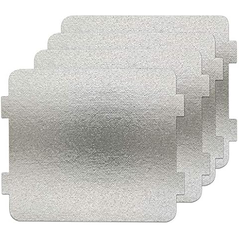 Microwave Waveguide Cover Mica Sheet Replacement Compatible with 5304464061, 3.9" x 4.25" Thickness 0.4mm - 4 Pack Cover
