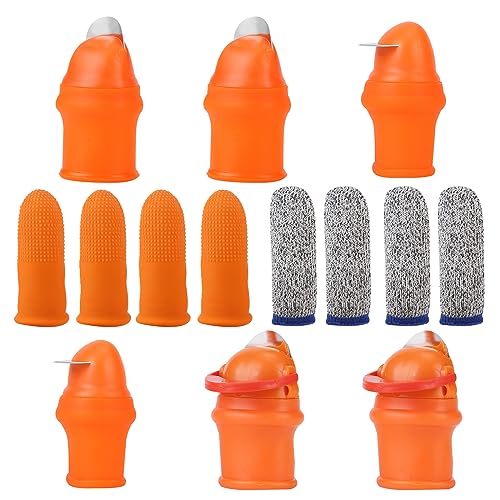 menoha Garden Silicone Thumb Knife,Thumb Knife for Gardeners,Separator Finger Gardening Tools,Vegetable Plant Fruit Picking Knife