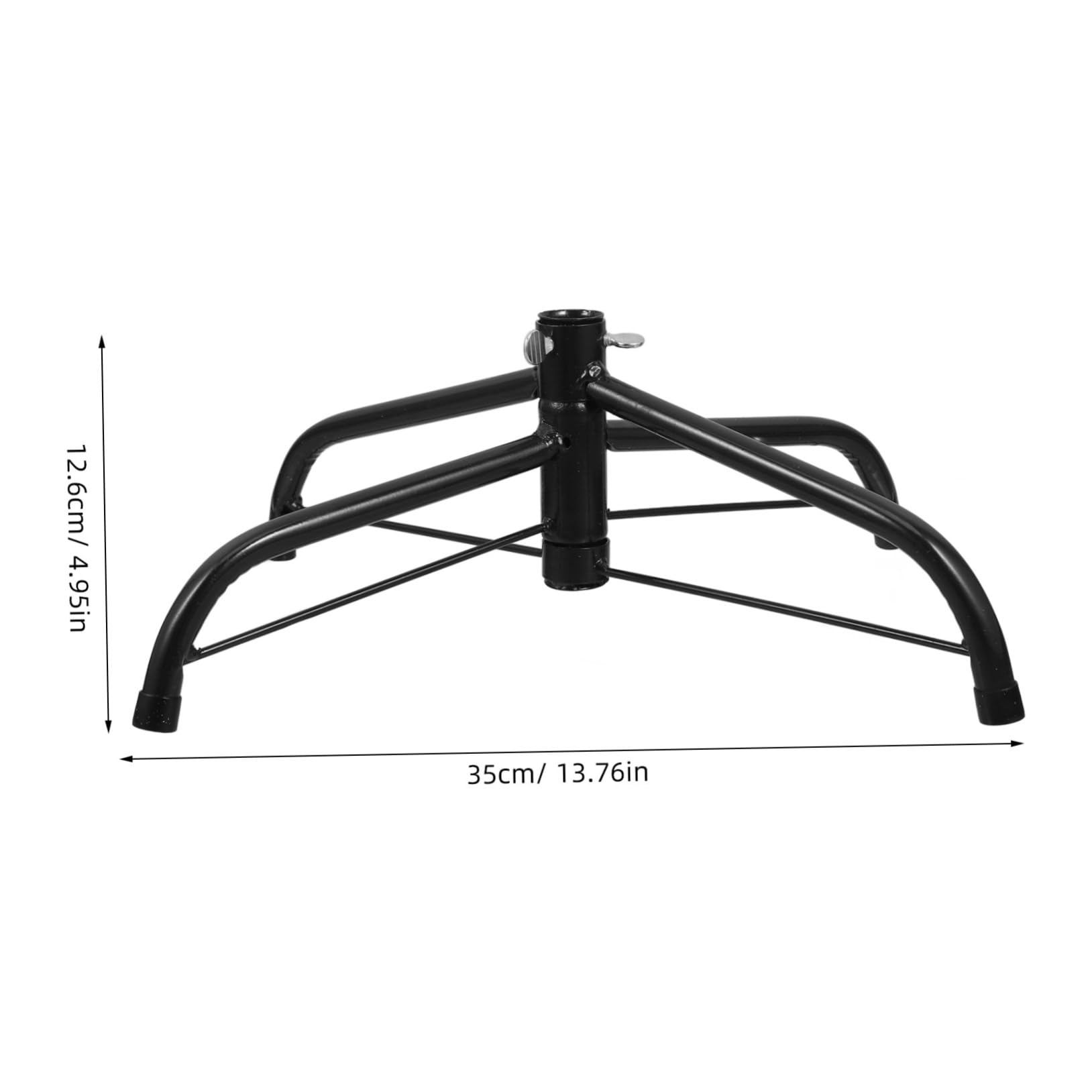 Cabilock Folding Metal Christmas Tree Stand Suitable for Foot Artificial Trees Easy to Install and Portable Bracket Base for Holiday Decorations Blackish