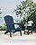 YEFU Adirondack Chair, Oversized Plastic Adirondack Chair Folding Outdoor Chairs with Cup Holder, Lawn Chair with Weather Resistant for Outside Deck Lawn Garden, Weight Capacity Up to 400 Lbs –Navy