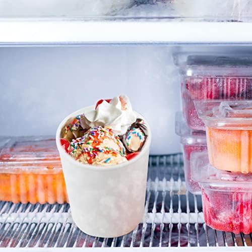 Fushen Ice Cream Storage for Freezer | Homemade Ice Cream Tub for Freezer Storage | Frost Frozen Dessert Yogurt Reusable Containers with Lids for Freezer, 1000ml Large Capacity, Orange