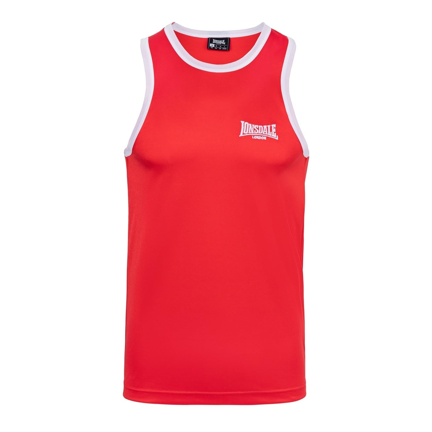 Lonsdale Mens Boxing Vests Red/White S