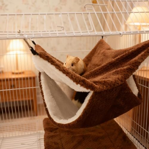 Lit pour hamster avec confort et hamac de cage pour dormir au chaud