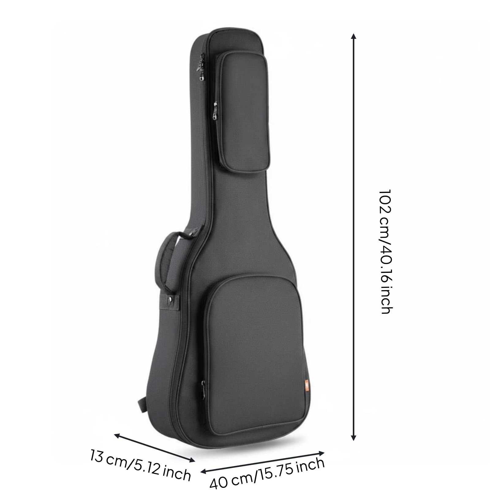 Qianly Astuccio Chitarra 40 41 Pollici Spallacci Custodia Chitarra Impermeabile Tasca Esterna Accessorio Musicale per Spostamenti, style to 2