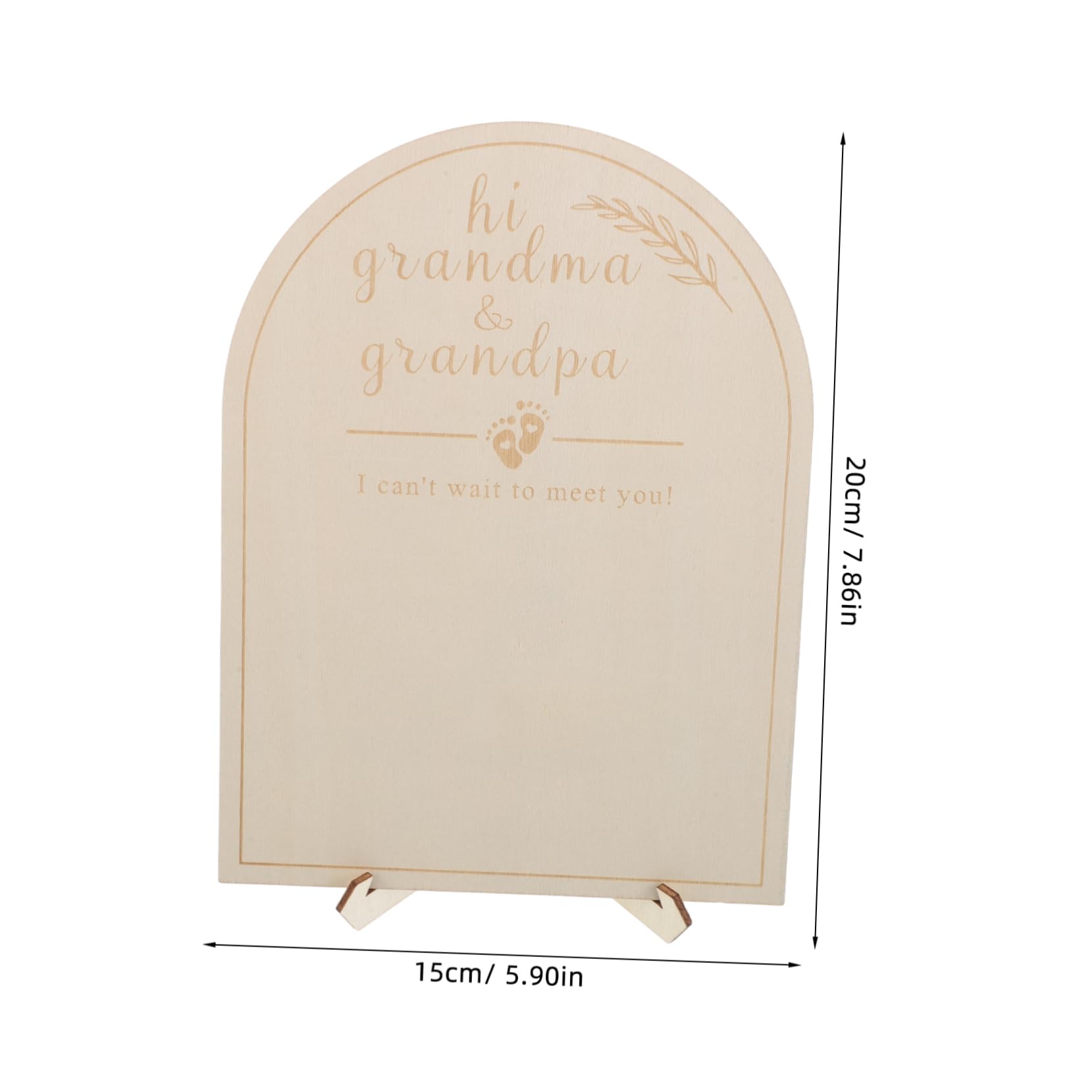 Vaguelly Wooden Baby Milestone Sign Growth Tracker Photo Prop Decor for Nursery Shower