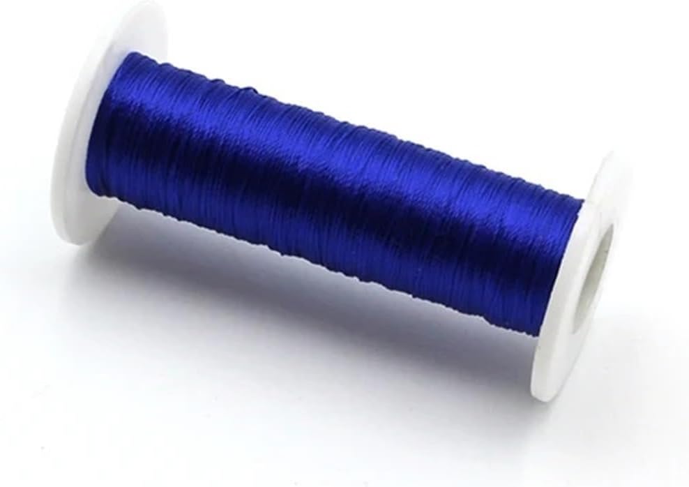 50 Metres Fishing Rod Building Threading Line Winding Guide Wrapping Thread Braided Wire Polyester Line(Blue)