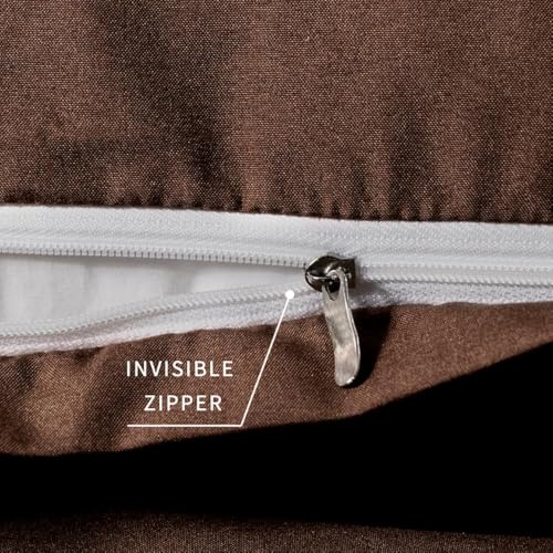 Image of Body Pillow Pillowcase with Zipper 1 piece,Coffee,20 inchx54 inch