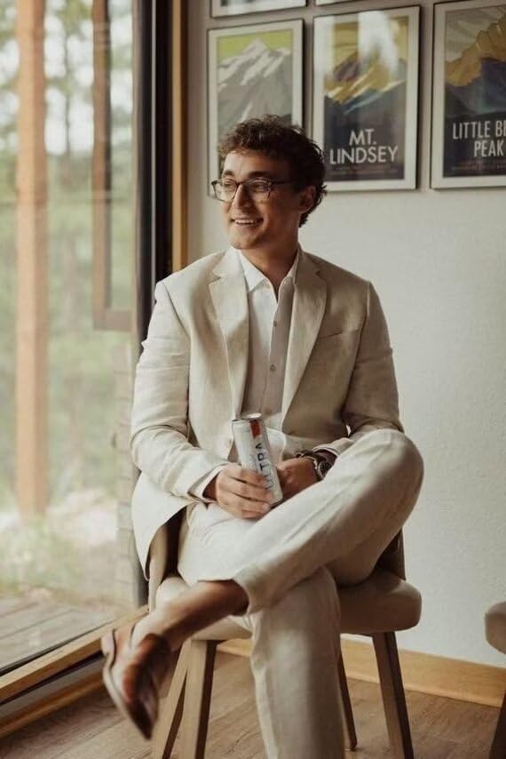 Linen Suit Jacket for Men Slim Fit Suit Jacket for Summer Lightweight Blazer Men 2 Button Sport Coat4