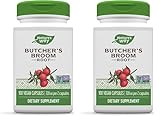 Nature's Way Butcher's Broom Root, Traditional Leg Vein Support*, 100 Vegan Capsules (Pack of 2)