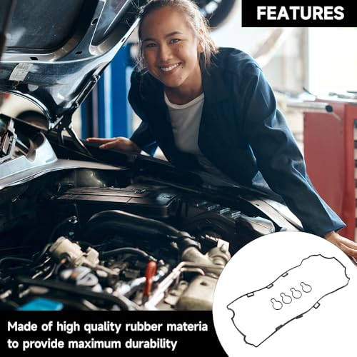 Image of Engine Valve Cover Gasket - Compatible for Chevrolet Cobalt 2005-2007 for Saab 9-3 2003-2011 for Saab 9-3X 2010-2011 for Saturn Ion 2004-2007 - Replace Part 90537687, 5607942