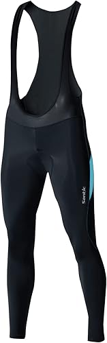 Miniatura 6 de Santic Mallas de ciclismo acolchadas para mujer, con bolsillo, transpirables