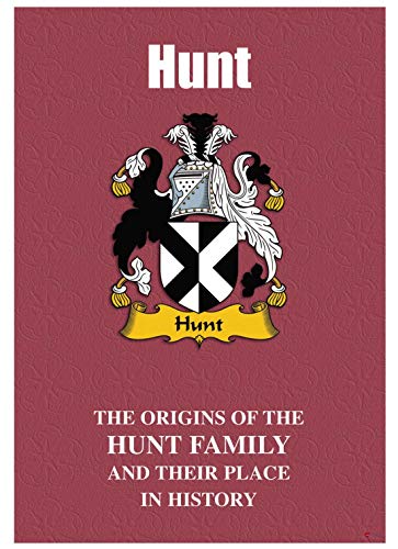 I LUV LTD Hunt Anglais Nom de Famille Livret D'histoire avec de Brefs Faits Historiques