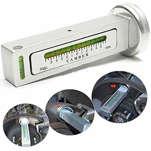 EMVANV Alineación de cuatro ruedas Indicador de nivel magnético Ajuste de Camber Ayuda a Posicionamiento del Imán para la alineación de la rueda del puntal del echador del coche (Blanco)