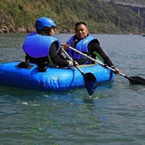Polyester Safety Life Jacket for Swimming Super lite Vest with 3-Buckle Weighing 75-95 kg (Blue) 3