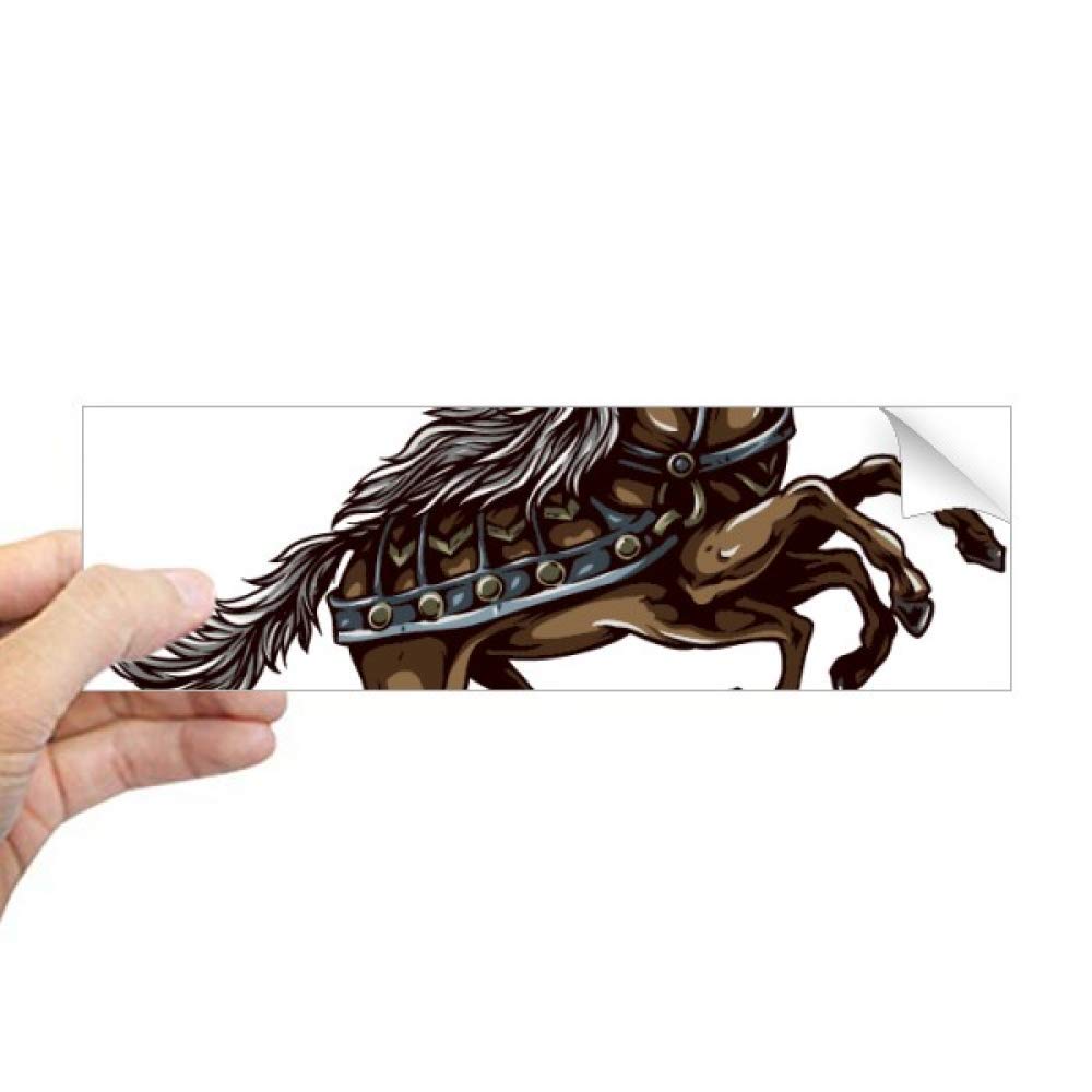 Autocollant cheval de qualité durable pour pare-chocs et vitre rectangulaire net