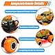 Pup Go Monster Truck Ferngesteuertes Dino Auto mit Licht für Kinder 3-9 Jahr, Robust Mini RC Auto Schnell Offroad Indoor Outdoor, Spielzeug Kleinkind Weihnachten Geburtstagsgeschenk Junge, Orange