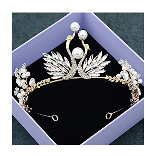 ZGP &Headdress Crown Wedding Crown Wedding Dance Crown Hair Band Headband Headpiece Festival Activities Accessories floral garland (Color : A)