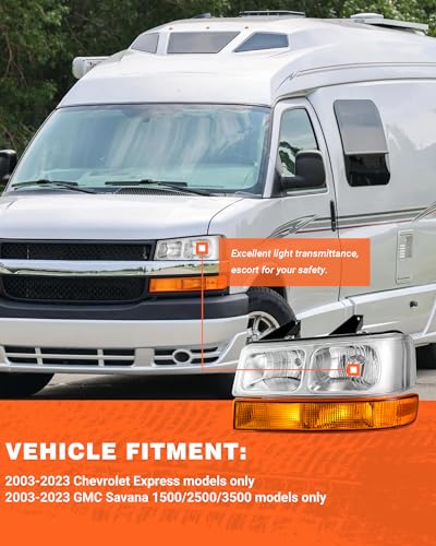 2003–2024 Chevy Express & GMC Savana Headlights | OEM Replacement Assemblies - Image 3