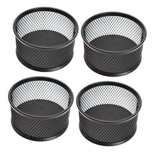 FUNOMOCYA Mesh Pen Holder for Desk Paper Clip Dispenser Multi-functional Organizer Space-saving Stationery Storage