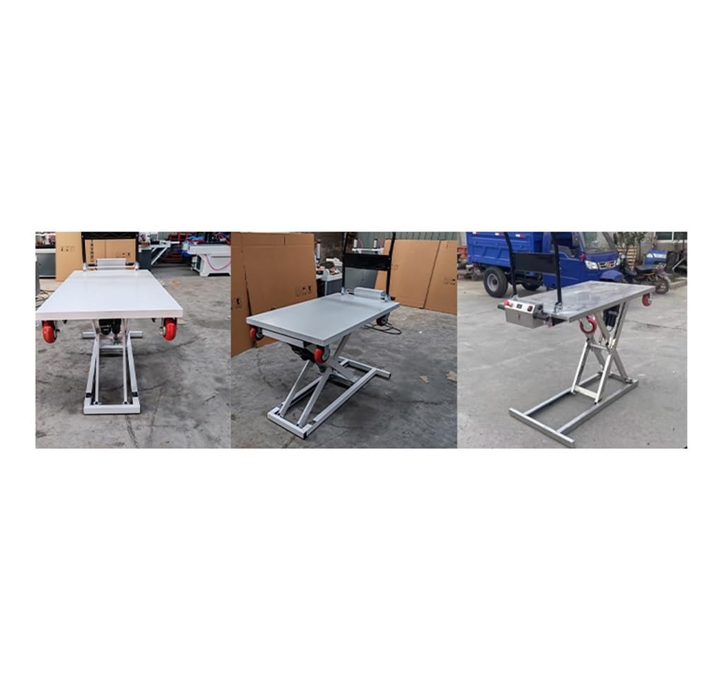 Elektrische hydraulische Hebebühne für Güter, tragbarer Flachbett-LKW für einfachen Materialtransport und Heben, ideal für Lager und Zuhause