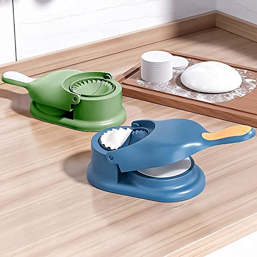 Image of Gujiya Ghughra Roti Puri and Karanji Maker Machine Strong Plastic Momos Maker Machine, 2 in 1 Manual Dumpling Maker Mould, Skin Press Mold For Ghughra Maker Press, Kitchen (Multi colour)