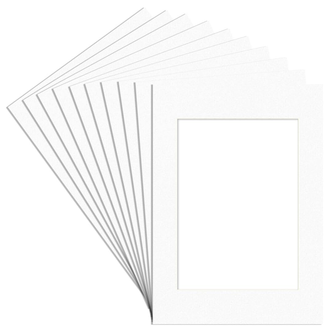 Alison Kingsgate A3 White Picture for Frames - A4 Aperture - Pack 10
