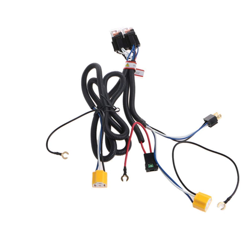 MASO Led Headlight Harness Halogen Lamp H4 Light Group Relay Wiring