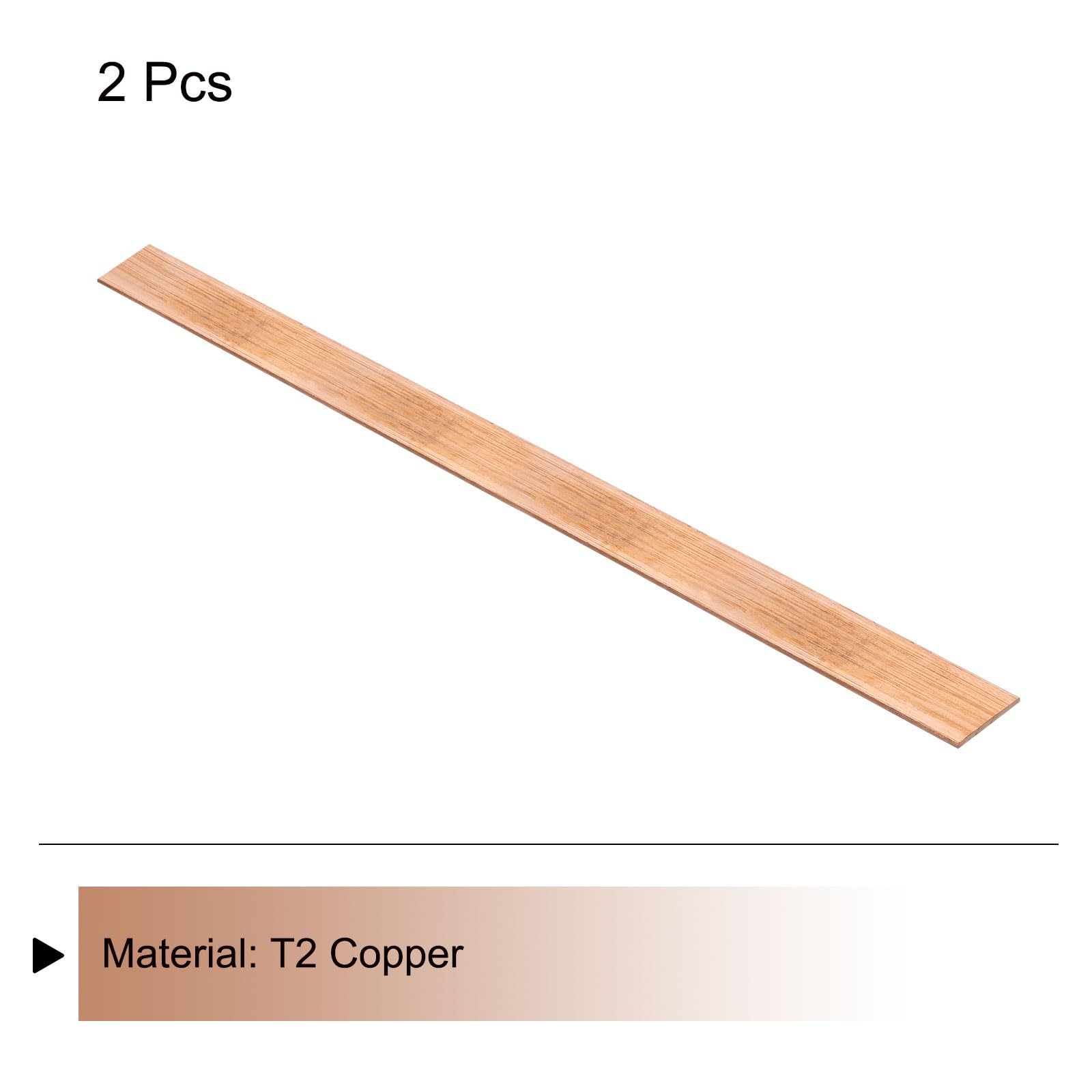 Barra In Rame T2 Stagnato - 3x25x1000 Mm, Per Alta Conduttività Elettrica, Usi Industriali E Elettrici - Foto 4