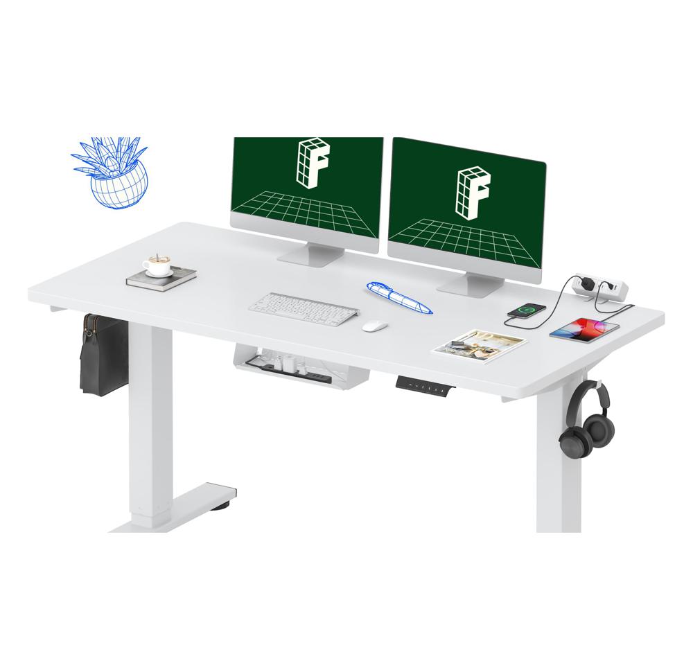 FlexiSpot Sanodesk EC5 フレームのみ ホワイト Amazon.com: FLEXISPOT EN2 Whole-Piece Standing Desk with Clamp