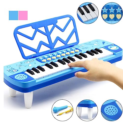 Amagogo Piano numérique électronique, Clavier pour Enfants, Jouet de Puzzle Multifonction à 37 Touches Portable avec Support de Musique Piano à , Bleu - Les Beatles, Paul McCartney, John Lennon, RIngo Starr, George Harrison Amagogo Piano numérique électronique, Clavier pour Enfants, Jouet de Puzzle Multifonction à 37 Touches Portable avec Support de Musique Piano à , Bleu – Image 4