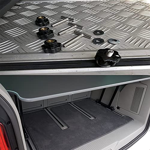 4 Stück T5 Befestigungsschrauben Rastschiene Multiflexboard Ladungssicherung Edelstahl 50mm T passend Dachboxenzubehör für V VV T5 T6 7h5883084c