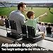 Stadium Seats with Back Support for Bleachers, Portable 5-Angles and Adjustable Height Thick Cushion Seat with Cup Holder Storage Bag, Includes Shoulder Strap, Used for Sports Events and Concerts