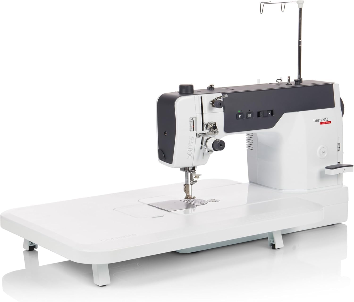 Bernette B08 Straight Stitch Sewing Machine | High-Speed 1600 Stitches Per Minute | Industrial-Style Heavy Duty Design for Professional Sewing