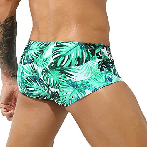 Men's Swim Briefs Bikini Board Surf Boxer Trunks Swimsuits Elastic & Drawstring2